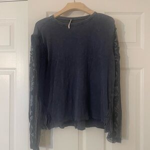 Free People, Billie Jean, twofer lace sleeve top
